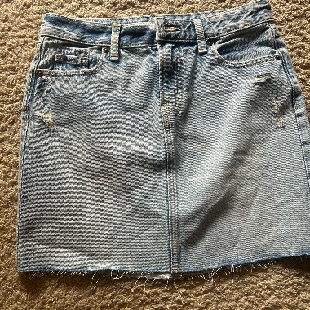 Old Navy Blue Casual Mini Skirt